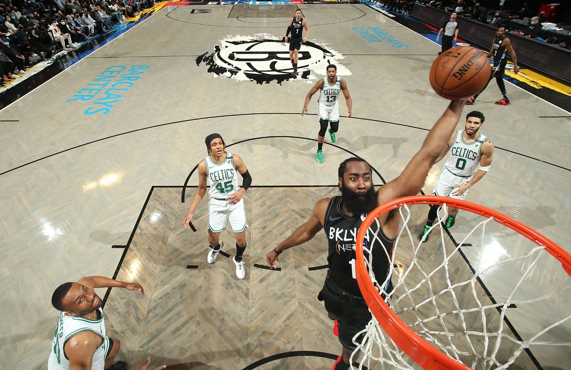 篮网战胜雄鹿，哈登全方位发挥